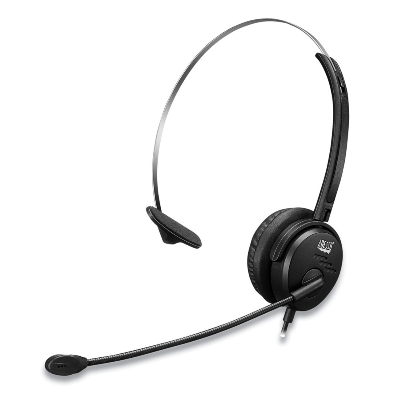 Adesso Xtream P1 Monaural Over the Head Headset with Microphone - Black